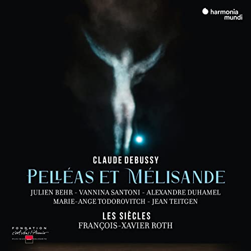 CD cover for Debussy’s “Pelléas et Mélisande” featuring a ghostly figure.