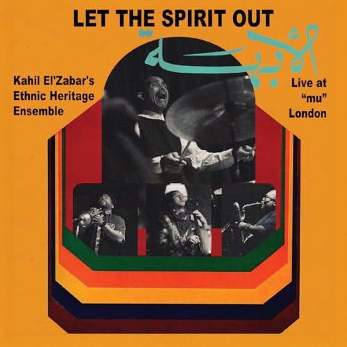 CD cover: Kahil El'Zabar performing live with his ensemble.