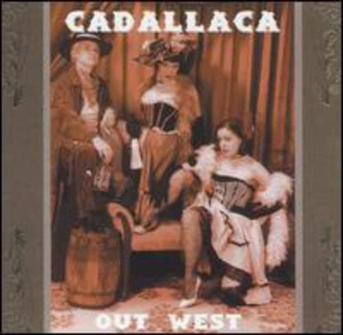CD cover for “Out West” featuring women in old West attire.