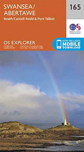 Swansea/Abertawe Map | Neath/Castell-Nedd & Port Talbot | Ordnance Survey | OS Explorer Map 165 | Wales | Walks | Hiking | Maps | Adventure