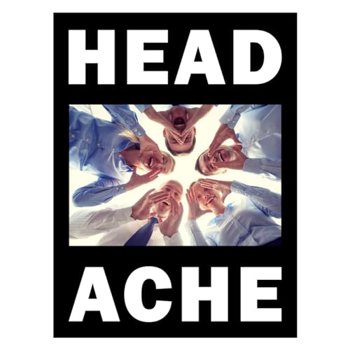 Four people in business attire look down into a circle with the word HEAD above.