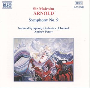 CD cover for Arnold’s Symphony No. 9 with abstract ocean painting.