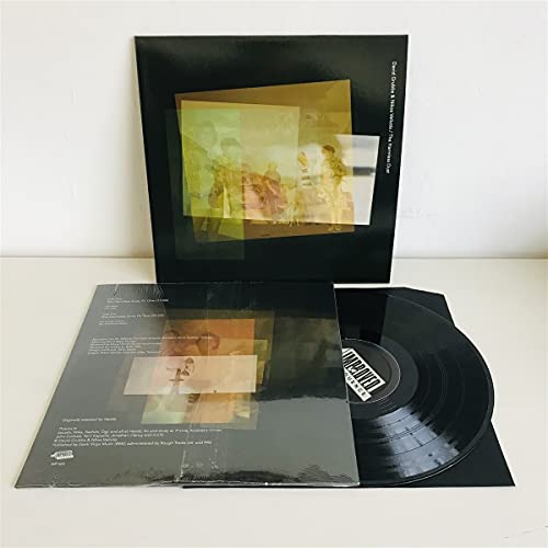 Vinyl record of David Grubbs & Nikos Velitos' "The Harmless Dust", open packaging.