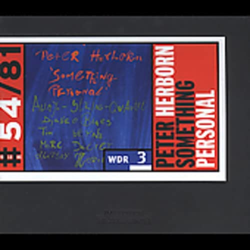 CD cover for Peter Herborn’s “Something Personal” with blue and red blocks.