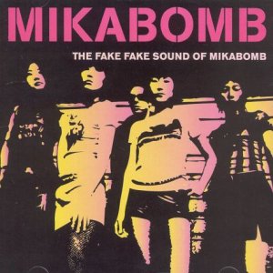 Album cover for Mikabomb featuring a band portrait in pink and yellow.