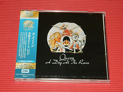 Queen’s “A Day At The Races” SHM-CD with Japanese text on packaging.