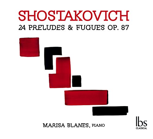 CD cover for Shostakovich’s 24 Preludes & Fugues by Marisa Blanes.