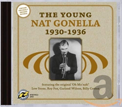 CD cover featuring black and white portrait of Nat Gonella playing trumpet.