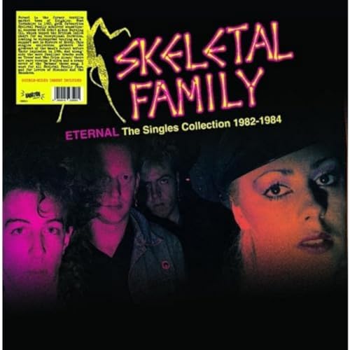 Album cover for Skeletal Family’s “Eternal” with band members’ portraits.