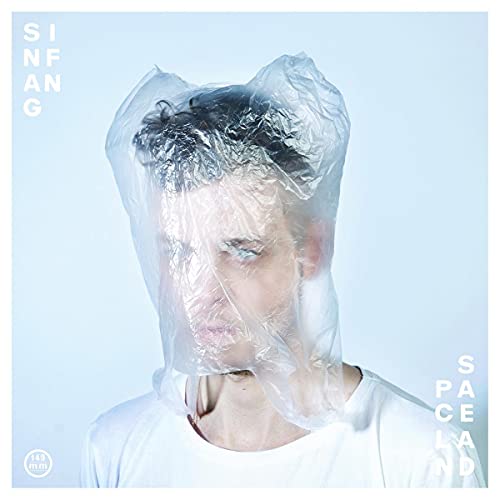 CD cover: Face partially obscured by a clear plastic bag, blue tones.