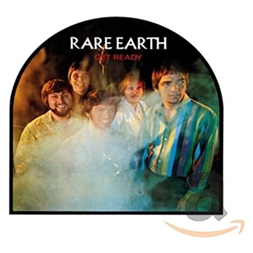 Album cover for Rare Earth Get Ready featuring a band portrait in smoky lighting.
