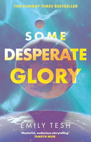 Book cover featuring a large planet against a blue space background with yellow text.
