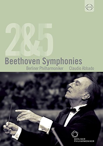 DVD cover featuring conductor Claudio Abbado with orchestra, and text "Beethoven Symphonies".