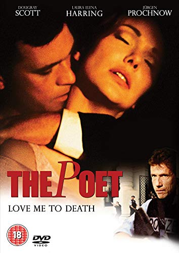 DVD cover for "The Poet" featuring two people in close embrace.