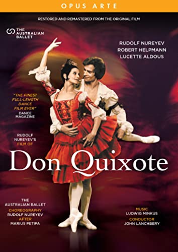 DVD cover for "Don Quixote" ballet featuring two dancers in red costumes.