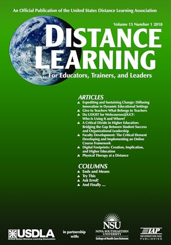 Distance Learning Vol 15 Issue 1