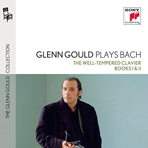 CD cover featuring Glenn Gould, text, and Sony Classical logo against a blue background.