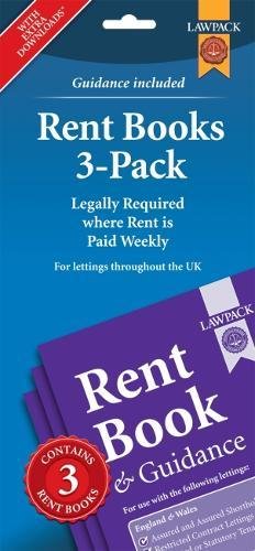 Rent Books 3-Pack : Legally Required where Rent is Paid Weekly