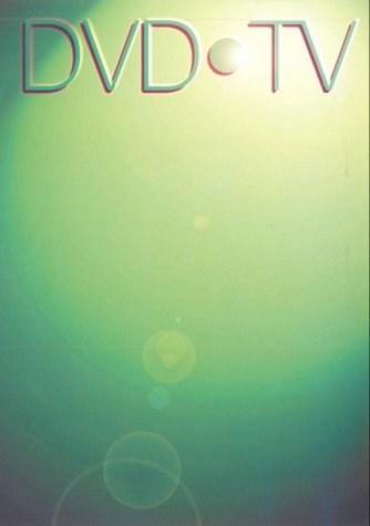 DVD-TV cover with green gradient, text, and circular light flares.