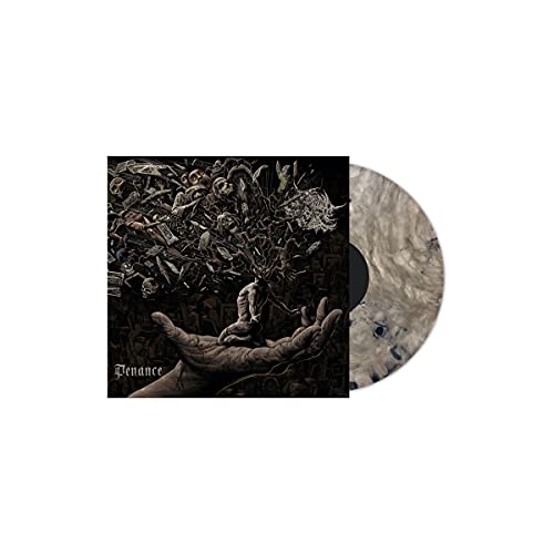 Vinyl record for "Penance" with dark, detailed cover art of hands and figures.