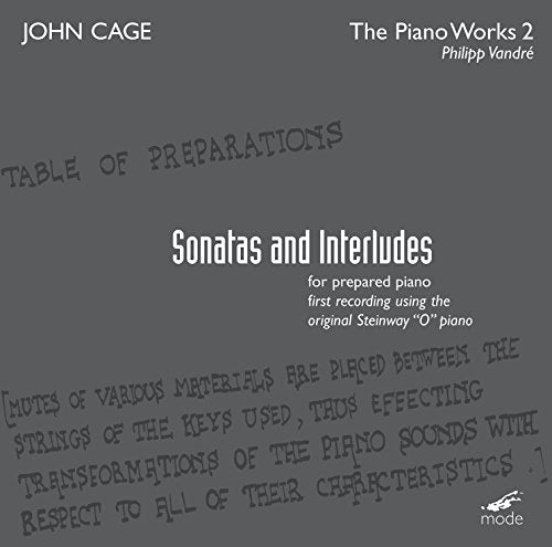 CD cover for Philipp Vandre’s “Sonatas and Interludes” by John Cage.