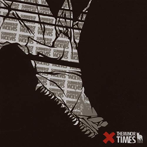 CD cover with repeating text, wolf silhouette, and red "X" logo.