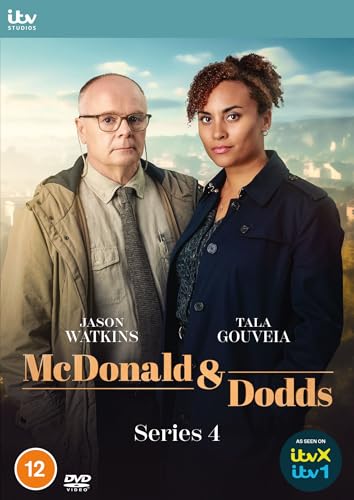 DVD cover for "McDonald & Dodds: Series 4" featuring two detectives.