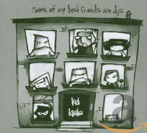 Kid Koala album cover: illustrated building with cartoon figures in windows.