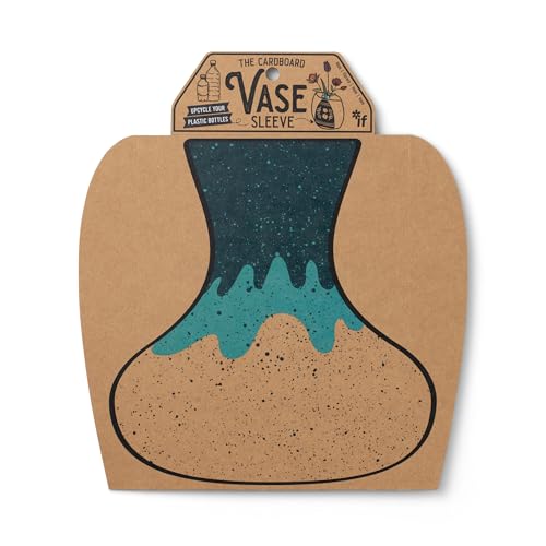 Cardboard Vase Sleeve - Drippy Glaze