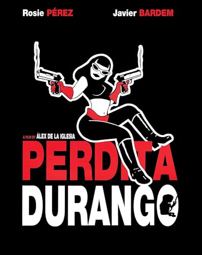 Perdita Durango" Blu-ray cover: stylized woman with guns, black and red design.