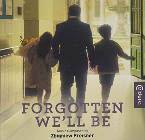 CD cover: man with two children walking down a hallway.