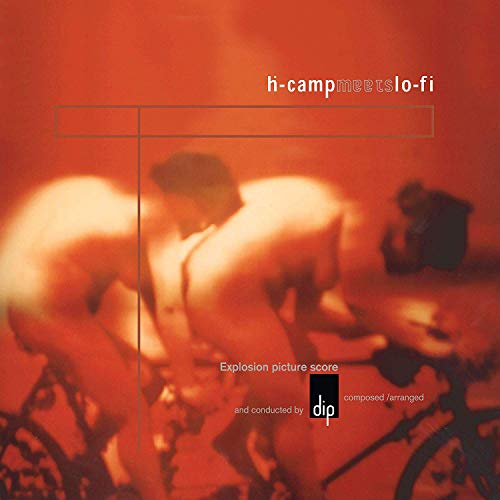 CD cover: blurry orange image of figures and a bicycle wheel.