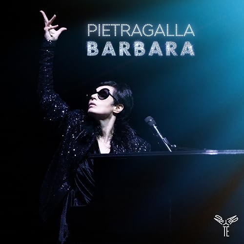 Pietragalla album cover featuring a musician at a piano, making a peace sign.