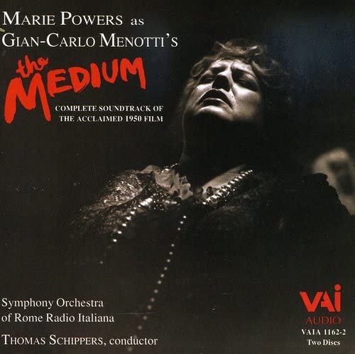 CD cover for "The Medium" soundtrack featuring Marie Powers in costume.