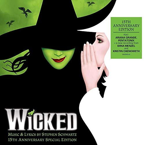 “Wicked” CD cover featuring a green-skinned woman and a black witch’s hat.