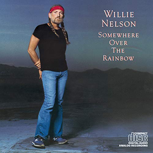 Willie Nelson album cover, featuring him standing in jeans and a t-shirt.