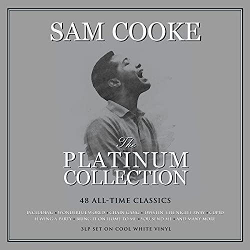 Album cover featuring a black and white portrait of Sam Cooke on grey background.