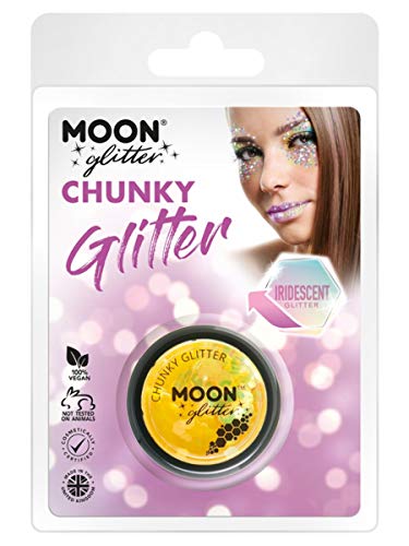 Moon Glitter Iridescent Chunky Glitter Yellow