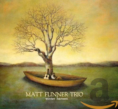 CD cover: boat with tree and mandolin in a landscape.