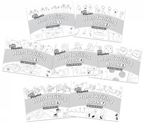 Jolly Phonics Handwriting Books Complete Set (1-7) : In Precursive Letters (British English edition)