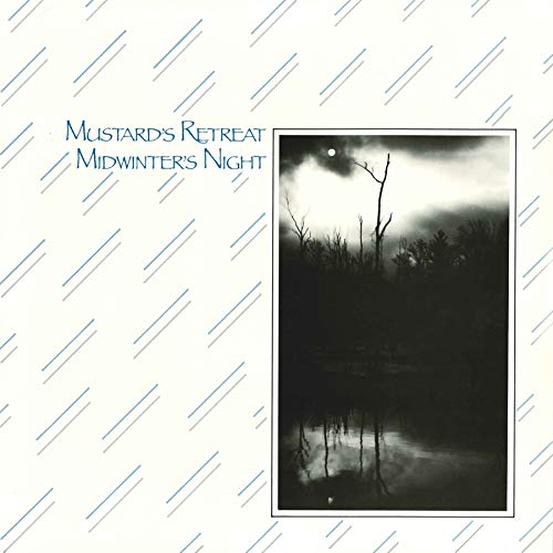 Album cover for "Midwinter's Night" featuring a dark, snowy forest scene.