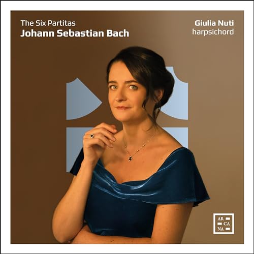 CD cover featuring portrait of Giulia Nuti, a harpsichordist.