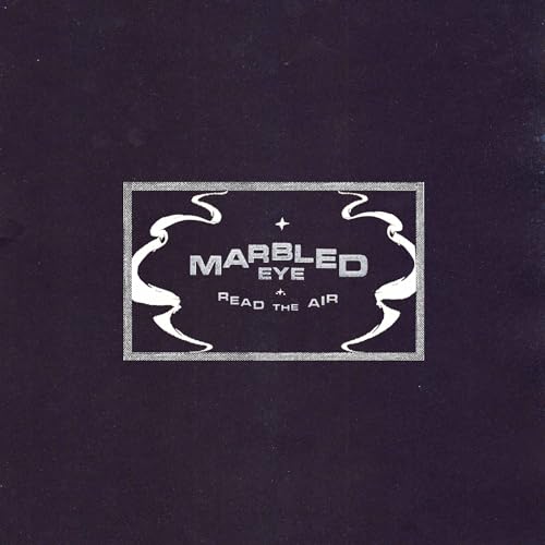 Vinyl record cover with white text reading "Marbled Eye - Read the Air" on dark purple.