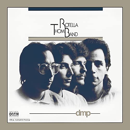 Black and white portrait of four men, album cover for Thom Rotella Band.