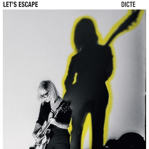 Black and white album cover featuring a musician with a guitar shadow.
