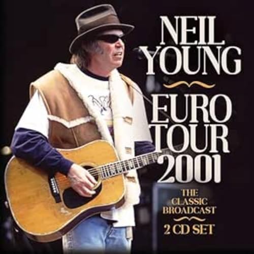 Neil Young with guitar, album cover for Euro Tour 2001 CD.