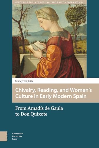 Book cover depicting a Renaissance woman reading in a landscape.