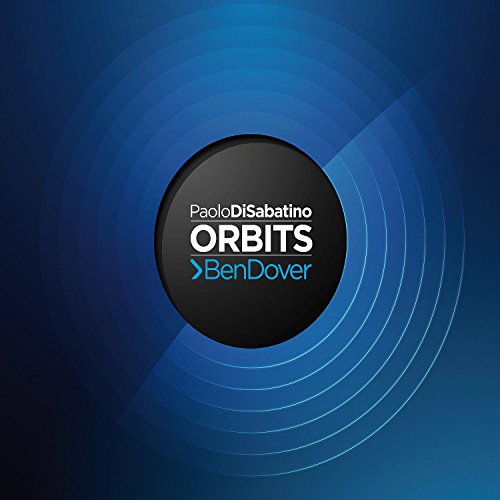 CD cover for “Orbits” by Paolo Di Sabatino and Ben Dove, blue design.