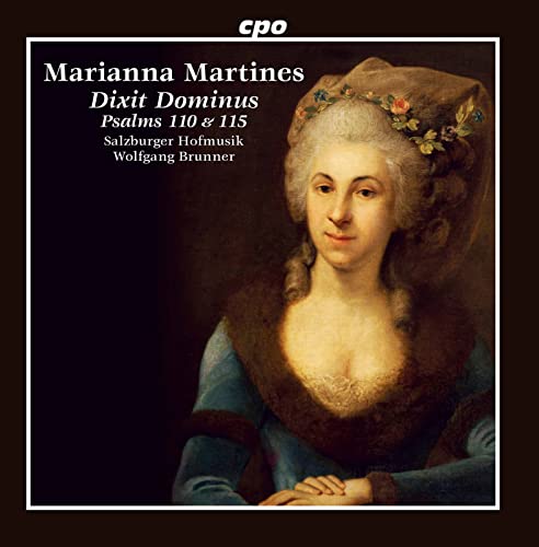 CD cover featuring a portrait of Marianna Martines in historical attire.