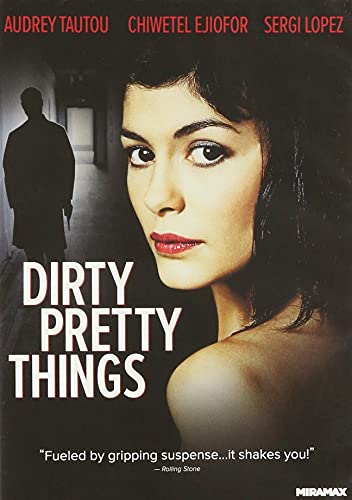 DVD cover for “Dirty Pretty Things” featuring Audrey Tautou’s portrait.